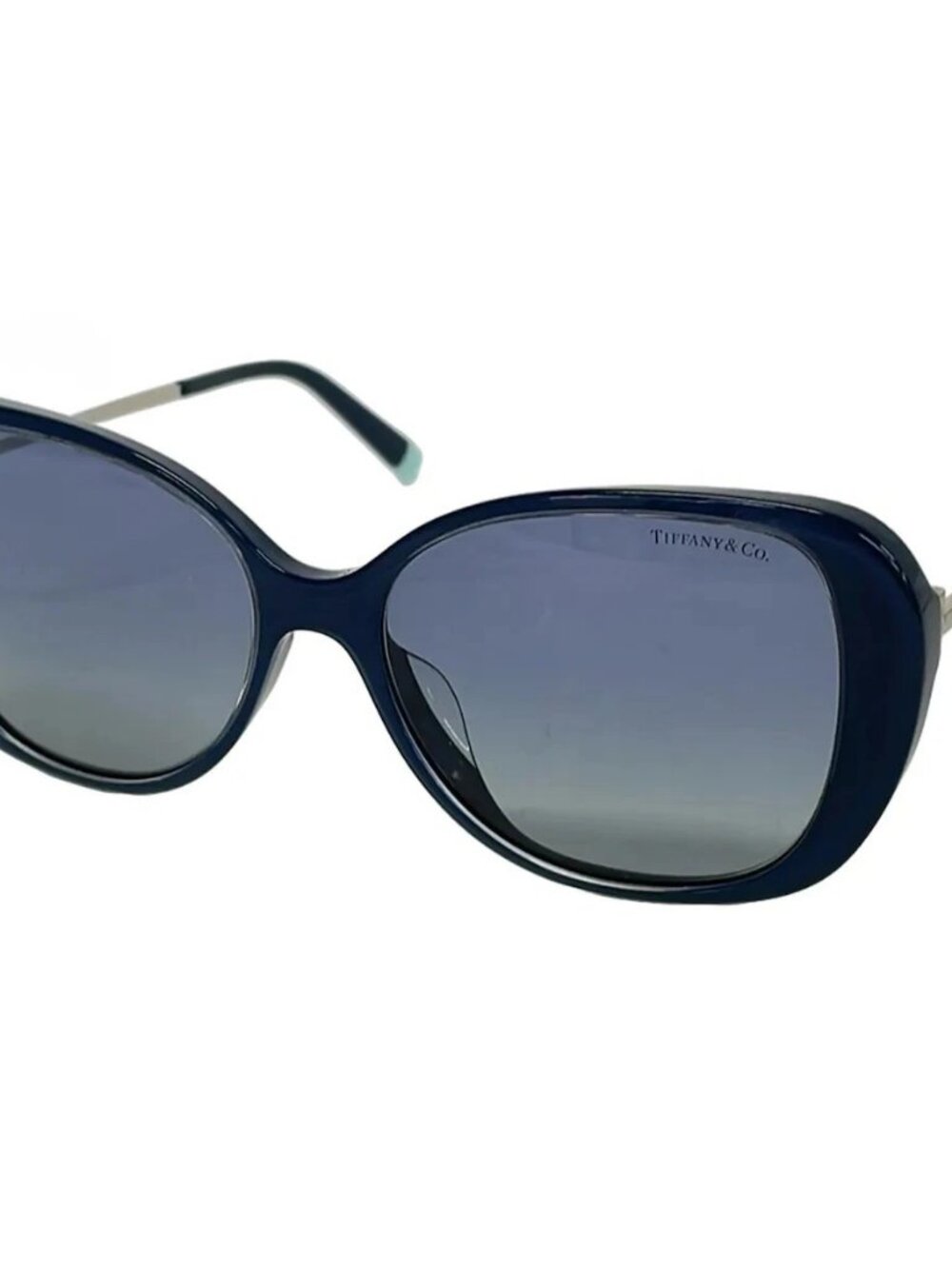 TIFFANY & Co. TF4156-F Dark Navy Silver Light Blue Plastic Hardware Sunglasses